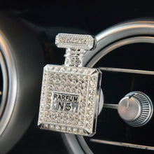 Load image into Gallery viewer, Square Mini Perfume Bottle Car Air Freshener Diamond Perfume Bottle Bling Car Accessories Interior Woman Ornament Aroma Gift
