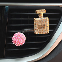 Load image into Gallery viewer, Square Mini Perfume Bottle Car Air Freshener Diamond Perfume Bottle Bling Car Accessories Interior Woman Ornament Aroma Gift
