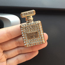 Load image into Gallery viewer, Square Mini Perfume Bottle Car Air Freshener Diamond Perfume Bottle Bling Car Accessories Interior Woman Ornament Aroma Gift
