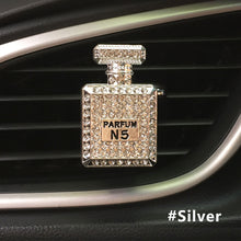 Load image into Gallery viewer, Square Mini Perfume Bottle Car Air Freshener Diamond Perfume Bottle Bling Car Accessories Interior Woman Ornament Aroma Gift
