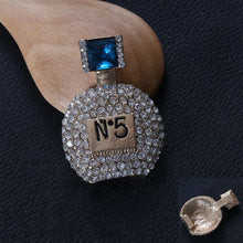 Load image into Gallery viewer, Inlay Rhinestone Bowknot Perfume Bottle Car Perfume Air Freshener Diamond Scent Bottle Car Accessories Interior Woman
