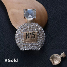 Load image into Gallery viewer, Inlay Rhinestone Bowknot Perfume Bottle Car Perfume Air Freshener Diamond Scent Bottle Car Accessories Interior Woman
