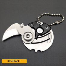 Load image into Gallery viewer, Multifunctional Keychain Hexagon Coin Knife Folding Mini Pocket Screwdriver Cutter Opener Scale Ruler Nail Clipper Outdoor Tool
