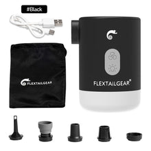 Load image into Gallery viewer, 4-in-1 Portable Outdoor Camping Air Pumping Integrated Lighting Power Bank Vacuum Inflator Mini Electric Pump
