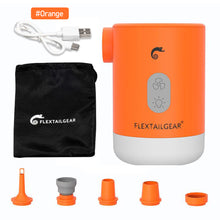 Load image into Gallery viewer, 4-in-1 Portable Outdoor Camping Air Pumping Integrated Lighting Power Bank Vacuum Inflator Mini Electric Pump
