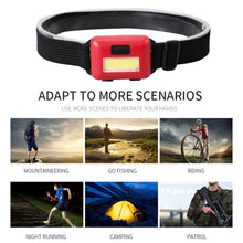 Load image into Gallery viewer, Mini Headlamp Led Headlight 5W COB Waterproof Flashlight Outdoor Emergency Lighting Camping Night Fishing Torch

