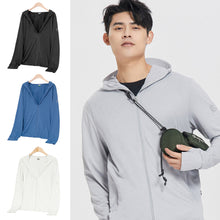 Load image into Gallery viewer, Camping Men Ice Silk Sun Protection Clothing Fishing Hunting Clothes Quick Dry Skin Windbreaker With Pocket Outdoor Sun-Protective Clothes
