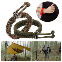 Load image into Gallery viewer, Outdoor Adjustable Bracelet Camping Survival Paracord Bracelet Sports Parachute Cord Bracelet
