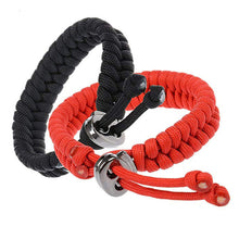 Load image into Gallery viewer, Outdoor Adjustable Bracelet Camping Survival Paracord Bracelet Sports Parachute Cord Bracelet
