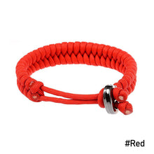 Load image into Gallery viewer, Outdoor Adjustable Bracelet Camping Survival Paracord Bracelet Sports Parachute Cord Bracelet
