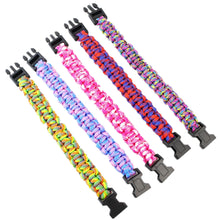 Load image into Gallery viewer, Outdoor Adjustable Bracelet Camping Survival Paracord Bracelet Sports Parachute Cord Bracelet
