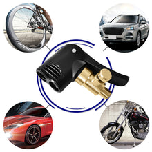 Load image into Gallery viewer, Car Motorcycle Auto Tire Valve Pump Nozzle Clamp Deflated Bike Air Chuck Inflator Inflatable Pump Adapter Thread Connector
