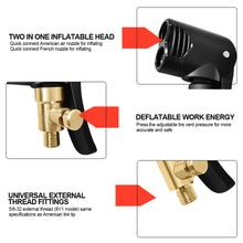 Load image into Gallery viewer, Car Motorcycle Auto Tire Valve Pump Nozzle Clamp Deflated Bike Air Chuck Inflator Inflatable Pump Adapter Thread Connector
