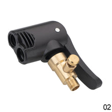 Load image into Gallery viewer, Car Motorcycle Auto Tire Valve Pump Nozzle Clamp Deflated Bike Air Chuck Inflator Inflatable Pump Adapter Thread Connector
