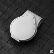 Load image into Gallery viewer, Leather Car Sun Visor Mount Sunglasses Clip Fastener Ticket Glasses Holder Multifunction Portable Clip Auto Interior Accessories
