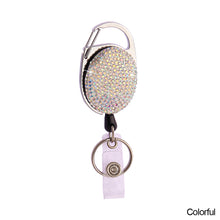 Load image into Gallery viewer, Rhinestone Anti-Lost Retractable Keychain Decoration Diamond-studded Telescopic Car Key Buckle for Women
