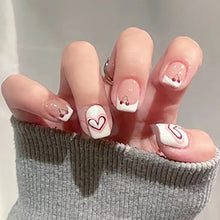 Load image into Gallery viewer, 24pcs/set Multicolor Nail Patches Small Fresh Nail Pieces Detachable Fake Nails Nail Art Accessories
