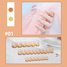 Load image into Gallery viewer, 24pcs/set Multicolor Nail Patches Small Fresh Nail Pieces Detachable Fake Nails Nail Art Accessories
