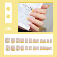 Load image into Gallery viewer, 24pcs/set Multicolor Nail Patches Small Fresh Nail Pieces Detachable Fake Nails Nail Art Accessories
