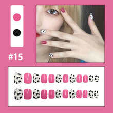 Load image into Gallery viewer, 24pcs/set Multicolor Nail Patches Small Fresh Nail Pieces Detachable Fake Nails Nail Art Accessories
