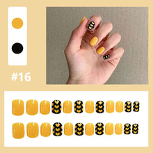 Load image into Gallery viewer, 24pcs/set Multicolor Nail Patches Small Fresh Nail Pieces Detachable Fake Nails Nail Art Accessories
