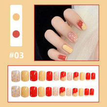 Load image into Gallery viewer, 24pcs/set Multicolor Nail Patches Fake Nail Pieces Removable Fake Nails Extension Nail Art Accessories
