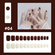 Load image into Gallery viewer, 24pcs/set Multicolor Nail Patches Fake Nail Pieces Removable Fake Nails Extension Nail Art Accessories
