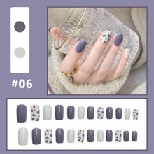 Load image into Gallery viewer, 24pcs/set Multicolor Nail Patches Fake Nail Pieces Removable Fake Nails Extensions Nail Art Accessories
