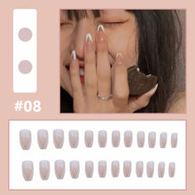 Load image into Gallery viewer, 24pcs/set Multicolor Nail Patches Fake Nail Pieces Removable Fake Nails Extensions Nail Art Accessories
