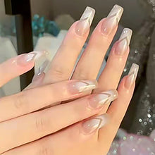 Load image into Gallery viewer, 24pcs/set Small Fresh Nail Pieces Fake Nail Patches Multicolor Removable Fake Nails Nail Art Accessories
