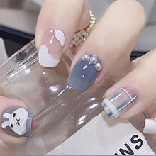 Load image into Gallery viewer, 24pcs/set Small Fresh Nail Pieces Fake Nail Patches Multicolor Removable Fake Nails Nail Art Accessories
