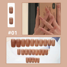 Load image into Gallery viewer, 24pcs/set Small Fresh Nail Pieces Fake Nail Patches Multicolor Removable Fake Nails Nail Art Accessories
