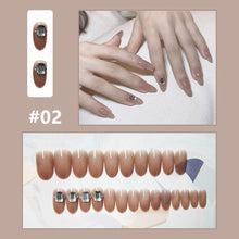 Load image into Gallery viewer, 24pcs/set Small Fresh Nail Pieces Fake Nail Patches Multicolor Removable Fake Nails Nail Art Accessories
