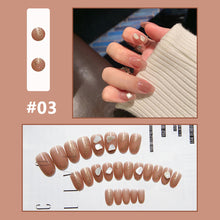 Load image into Gallery viewer, 24pcs/set Small Fresh Nail Pieces Fake Nail Patches Multicolor Removable Fake Nails Nail Art Accessories
