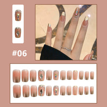Load image into Gallery viewer, 24pcs/set Small Fresh Nail Pieces Fake Nail Patches Multicolor Removable Fake Nails Nail Art Accessories
