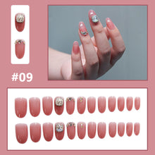 Load image into Gallery viewer, 24pcs/set Small Fresh Nail Pieces Fake Nail Patches Multicolor Removable Fake Nails Nail Art Accessories
