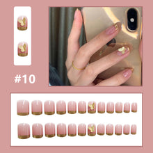 Load image into Gallery viewer, 24pcs/set Small Fresh Nail Pieces Fake Nail Patches Multicolor Removable Fake Nails Nail Art Accessories
