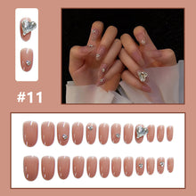 Load image into Gallery viewer, 24pcs/set Small Fresh Nail Pieces Fake Nail Patches Multicolor Removable Fake Nails Nail Art Accessories
