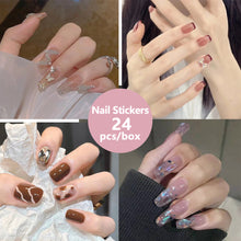 Load image into Gallery viewer, 24pcs/set Multicolor Small Fresh Nail Patches Fake Nail Pieces Detachable Fake Nails Nail Art Accessories
