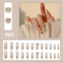 Load image into Gallery viewer, 24pcs/set Multicolor Small Fresh Nail Patches Fake Nail Pieces Detachable Fake Nails Nail Art Accessories
