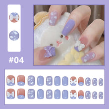 Load image into Gallery viewer, 24pcs/set Multicolor Small Fresh Nail Patches Fake Nail Pieces Detachable Fake Nails Nail Art Accessories
