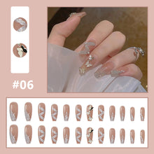 Load image into Gallery viewer, 24pcs/set Multicolor Small Fresh Nail Patches Fake Nail Pieces Detachable Fake Nails Nail Art Accessories
