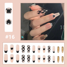 Load image into Gallery viewer, 24pcs/set Multicolor Small Fresh Nail Patches Fake Nail Pieces Detachable Fake Nails Nail Art Accessories
