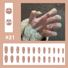 Load image into Gallery viewer, 24pcs/set Multicolor Small Fresh Nail Patches Fake Nail Pieces Detachable Fake Nails Nail Art Accessories
