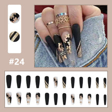 Load image into Gallery viewer, 24pcs/set Multicolor Small Fresh Nail Patches Fake Nail Pieces Detachable Fake Nails Nail Art Accessories

