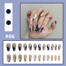 Load image into Gallery viewer, 24pcs/set Multicolor Personalized Nail Patches Nail Pieces Removable Fake Nails Extensions Nail Art Accessories

