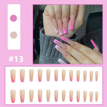 Load image into Gallery viewer, 24pcs/set Multicolor Personalized Nail Patches Nail Pieces Removable Fake Nails Extensions Nail Art Accessories
