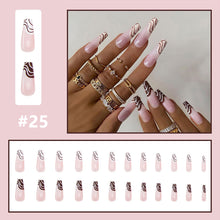 Load image into Gallery viewer, 24pcs/set Multicolor Personalized Nail Patches Nail Pieces Removable Fake Nails Extensions Nail Art Accessories
