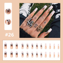 Load image into Gallery viewer, 24pcs/set Multicolor Personalized Nail Patches Nail Pieces Removable Fake Nails Extensions Nail Art Accessories
