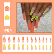 Load image into Gallery viewer, 24pcs/set Multicolor Nail Patches Personalized Nail Pieces Removable Fake Nails Extensions Nail Art Accessories
